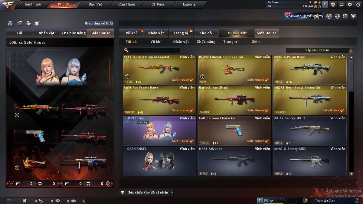 shop acc cf uy tin gia re